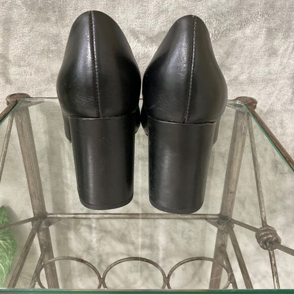 BELLA VITA Career Leather PUMPS, SIZE 6 WW wide width shoes black - Picture 5 of 11